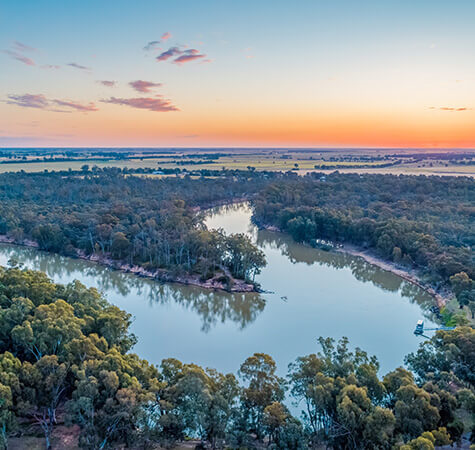 River and forest hero shot