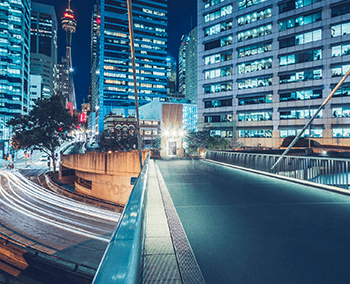 City landscape at night